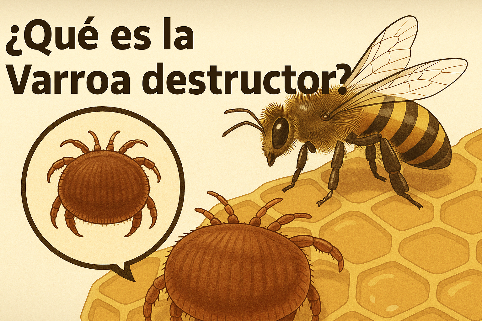 Varroa destructor, una plaga que pone en riesgo la apicultura